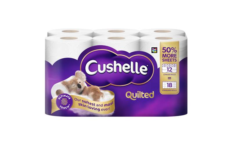 Cushelle Quilted Toilet Roll 50% More Sheets