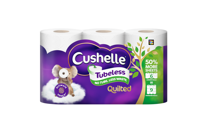Cushelle Quilted Tubeless Toilet Roll