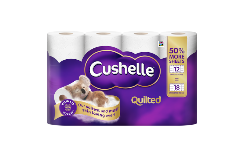 Cushelle Quilted Toilet Roll 50% More Sheets