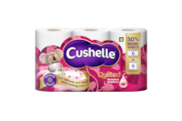 Cushelle Quilted Rhubarb & Raspberry Toilet Roll 50% More Sheets