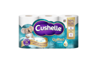 Cushelle Quilted Coconut Toilet Roll 50% More Sheets
