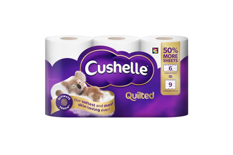 Cushelle Quilted Toilet Roll 50% More Sheets