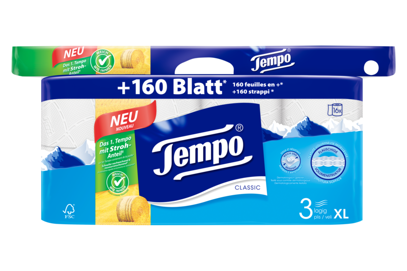 Tempo WC Papier Classic 3 lagig