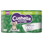 Cushelle Double Rolls in 85% Recycled and Renewable Packaging