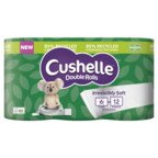Cushelle Double Rolls in 85% Recycled and Renewable Packaging