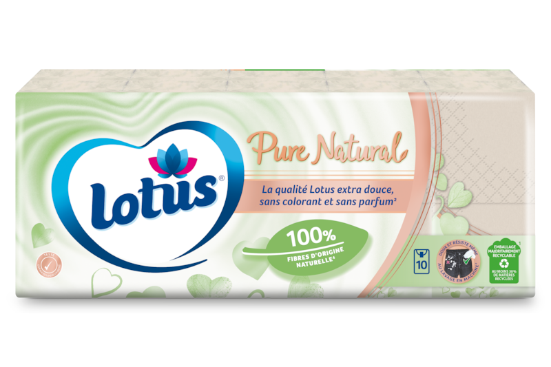 Slider main image for Lotus Étuis mouchoirs  Pure Natural 1