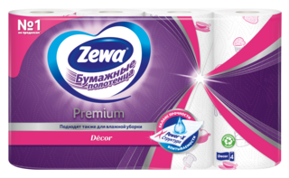Zewa Бумажные полотенца Premium Décor 2 рулона