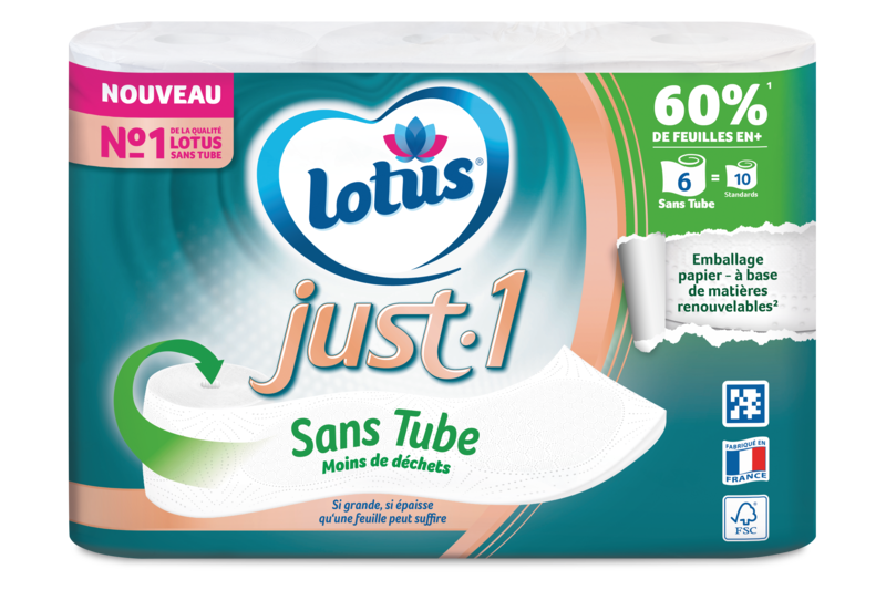 Lotus Papier toilette Just 1 Sans Tube