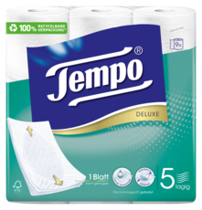 Tempo WC Papier Deluxe 5 lagig