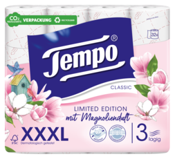 Tempo WC Papier Classic Duftedition mit Magnolien-Duft 3 lagig