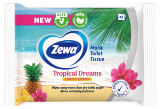 Zewa Tropical Dreams limited edition nedves toalettpapír