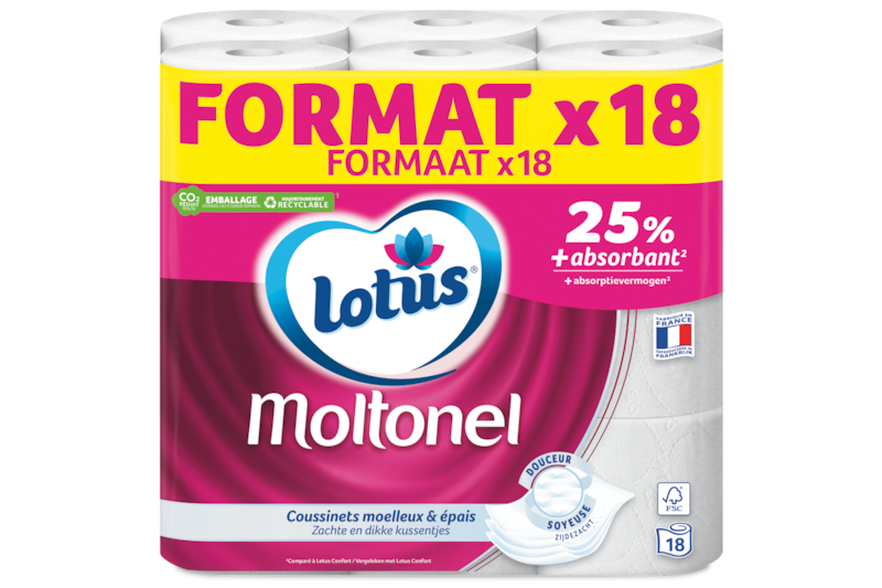 Lotus Papier Toilette Moltonel Blanc