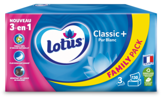 Lotus Boite mouchoirs Classic+ Pur Blanc