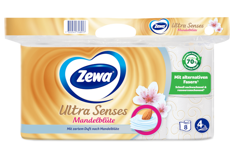 Zewa Ultra Senses mit Stroh-Anteil