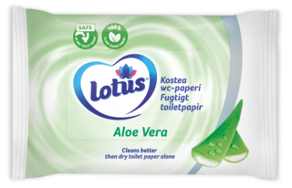 Lotus Aloe Vera fugtigt toiletpapir