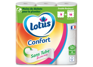 Lotus Papier toilette Confort Rose ou Blanc