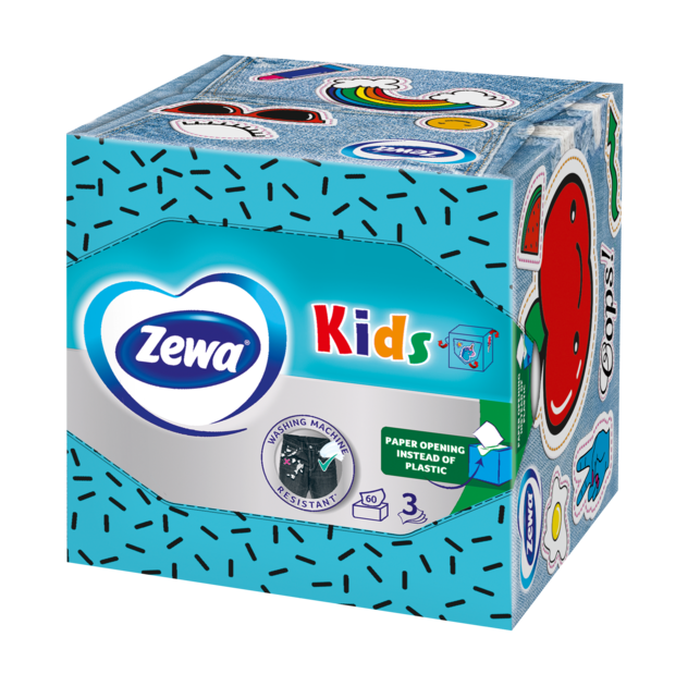 Zewa Kids dobozos papír zsebkendő - Zewa