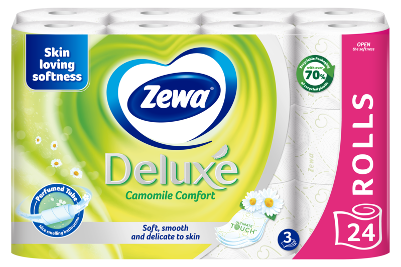 Slider main image for Zewa Deluxe Camomile Comfort toalettpapír 4