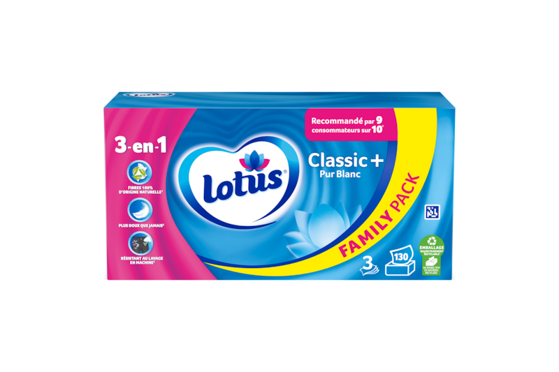 Slider main image for Lotus Boite mouchoirs Classic+ Pur Blanc 2