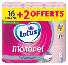 Lotus Papier toilette Moltonel Rose ou Blanc