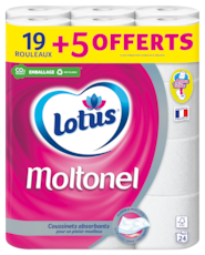 Lotus Papier toilette Moltonel Rose ou Blanc