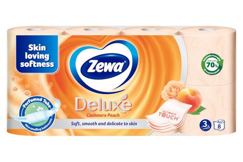 Slider main image for Zewa Deluxe Cashmere Peach toalettpapír 2