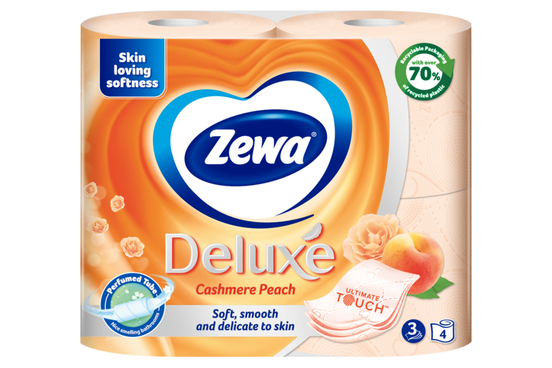 Slider main image for Zewa Deluxe Cashmere Peach toalettpapír 1