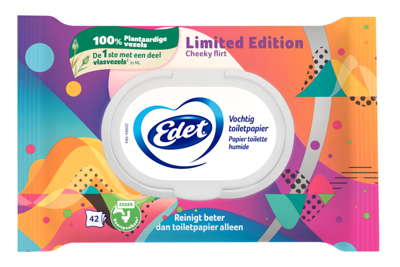 Edet vochtig toiletpapier limited edition