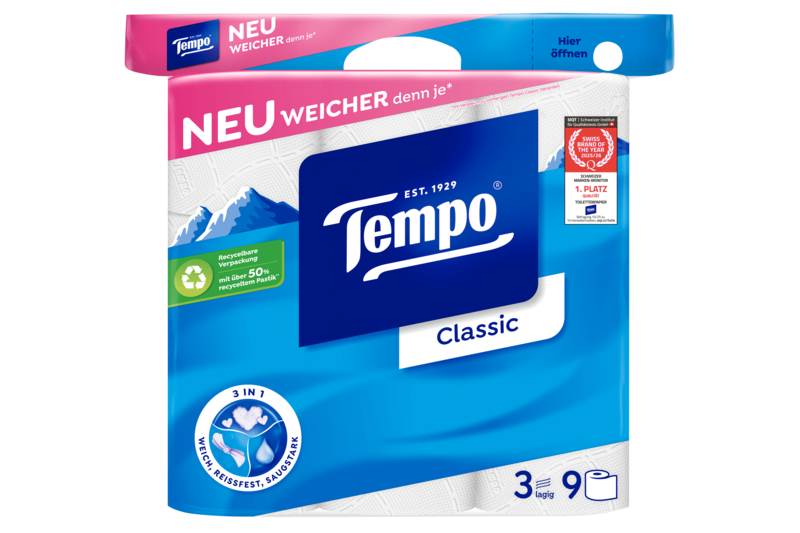 Slider main image for Tempo WC Papier Classic 3-lagig 1