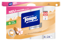 Tempo WC Papier Premium mit Mandelblütenduft 4-lagig