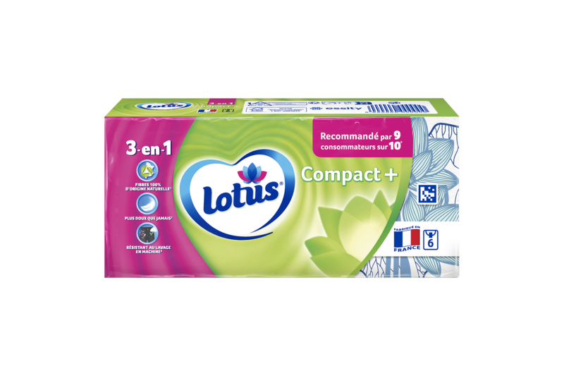 Slider main image for Lotus Mouchoirs  Compact+ - doux & compacts - 1