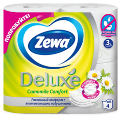Zewa Туалетная бумага Deluxe Ромашка, 3 слоя