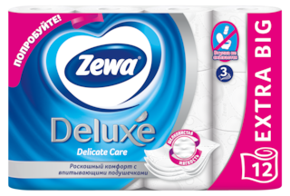 Zewa Туалетная бумага Deluxe Белая, 3 слоя