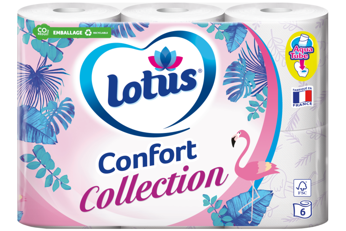 Papier toilette format couleur - Lotus - 24