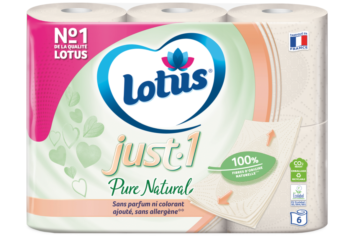 Essity et sa marque Lotus lancent le premier papier toilette sans