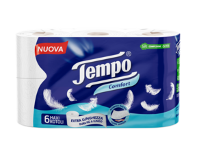 Tempo Carta igienica Comfort: morbida e resistente