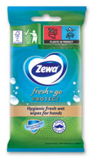 Zewa Fresh To Go Protect nedves kéztisztító kendő