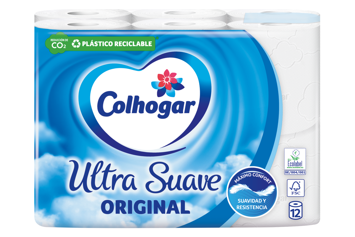 Colhogar Papel Higiénico Húmeco Pack Familiar Toallitas wc biodegradables  para una limpieza suave y fresca con aloe vera 80 uds