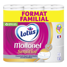 Lotus Papier toilette Moltonel Sensitive