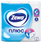 Zewa Туалетная бумага Плюс Белая, 2 слоя
