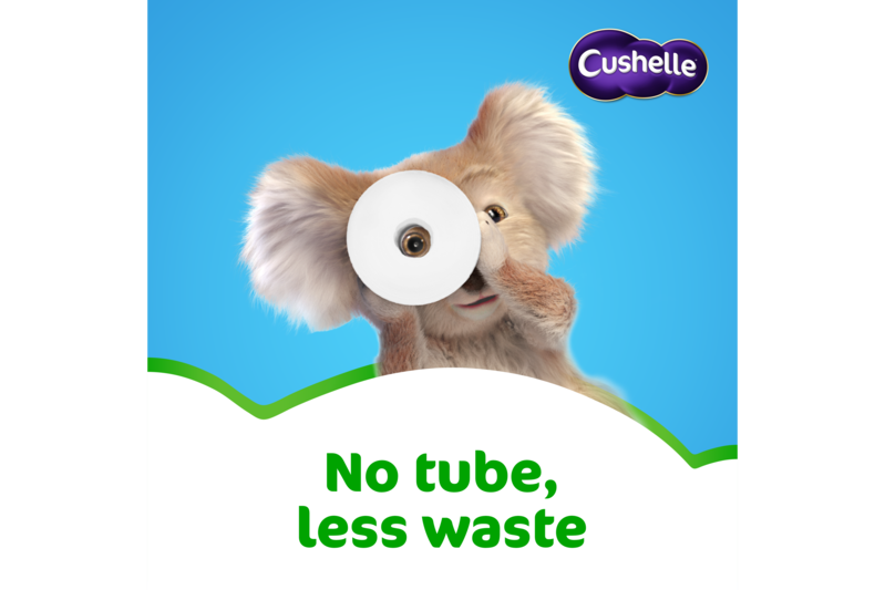 Slider main image for Cushelle Seriously Clean Tubeless Toilet Roll 6 Rolls 50% More Sheets 4
