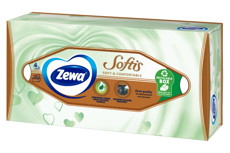 Slider main image for Zewa Косметичні серветки  Softis Natural Soft 1