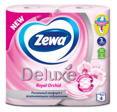 Zewa Туалетная бумага Deluxe Орхидея, 3 слоя