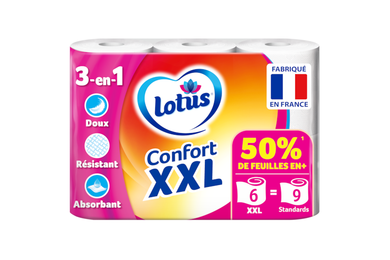 Slider main image for Lotus Papier Toilette Confort 3-en-1 XXL 1