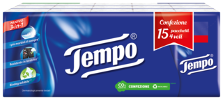 Tempo Fazzoletti 3-in-1: morbidi, resistenti in lavatrice e biodegradabili