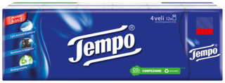 Tempo Fazzoletti 3-in-1: morbidi, resistenti in lavatrice e biodegradabili