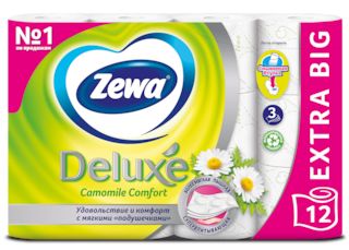 Zewa Туалетная бумага Deluxe Ромашка, 3 слоя
