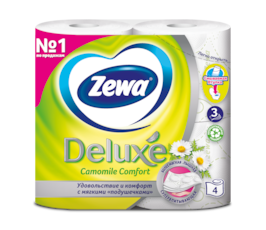 Zewa Туалетная бумага Deluxe Ромашка, 3 слоя
