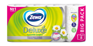 Zewa Туалетная бумага Deluxe Ромашка, 3 слоя