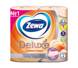 Zewa Туалетная бумага Deluxe Персик, 3 слоя